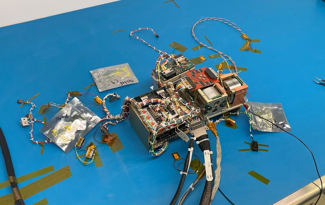 Figure 3: Flatsat constructed using Dione flight hardware